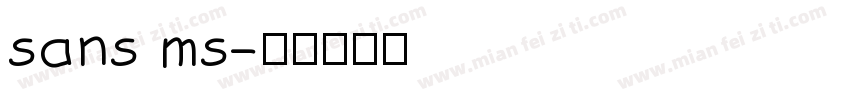 sans ms字体转换